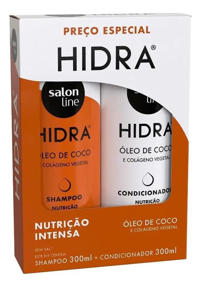 Kit Shampoo + Condicionador Salon Line Hidra Coco 300ml