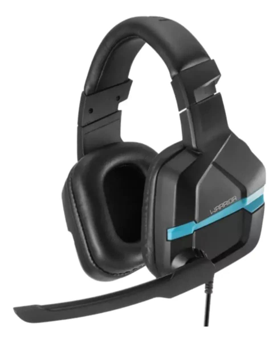 Headset Gamer Warrior Askari P3 Stereo Ps4 Azul - Ph292 Cor Preto e azul