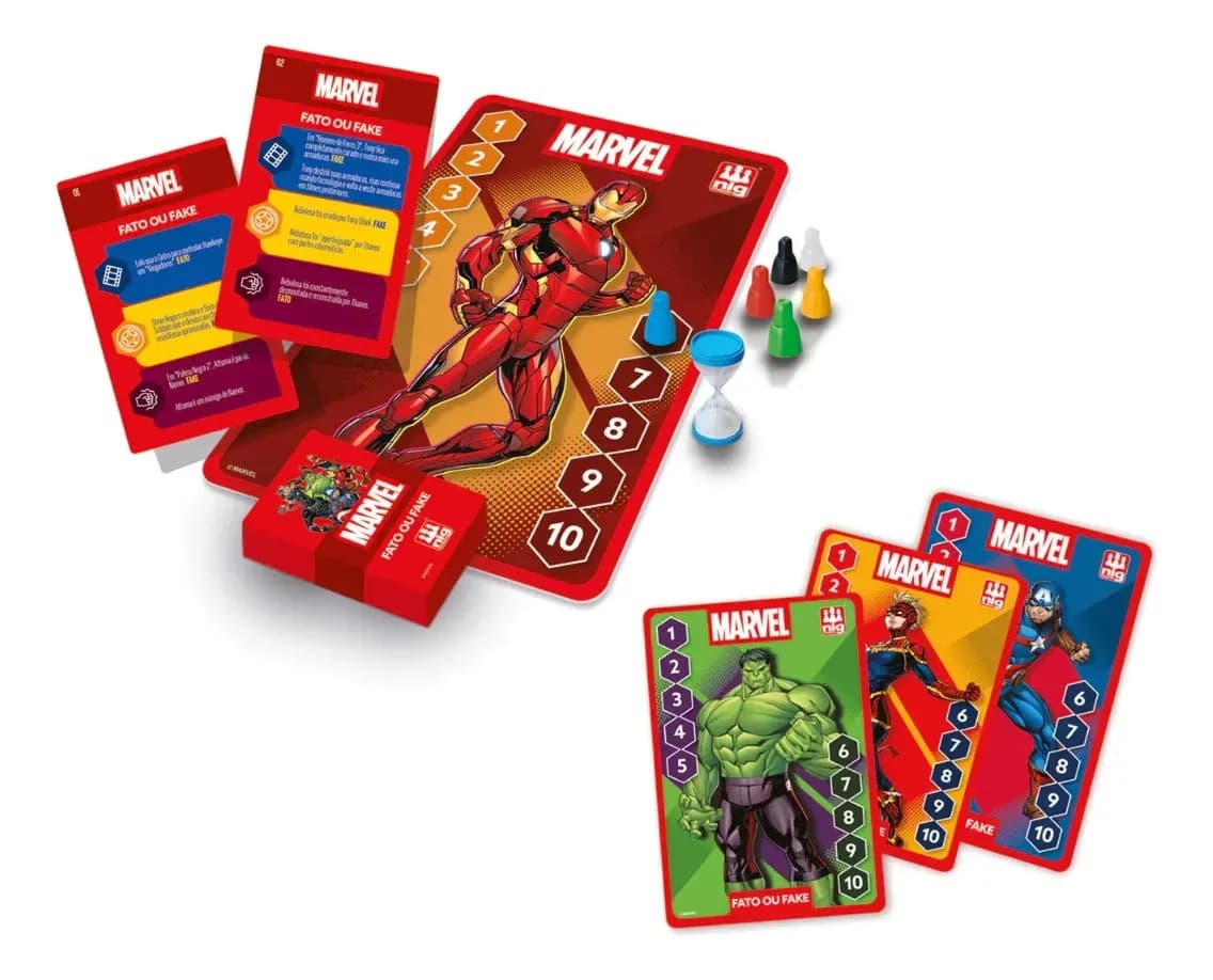 Jogo Fato ou Fake Marvel Nig Brinquedos