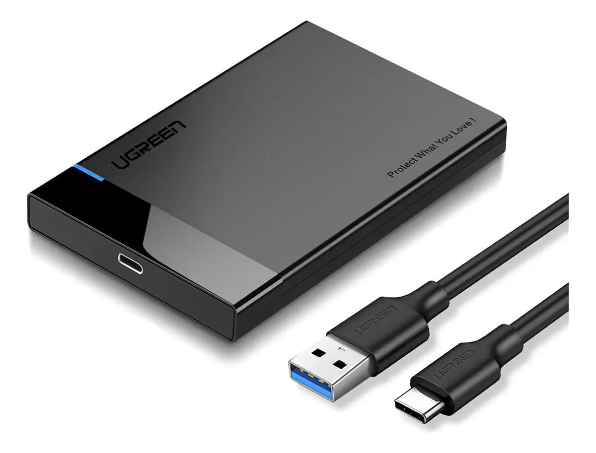 Gabinete Case Ugreen Usb-c Para Disco Rigido 2.5' Sata Iii Preto