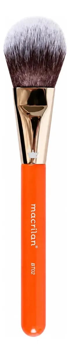 Macrilan Beauty Tools Pincel Pó, Cotorno E Iluminador Bt02 Cor Laranja