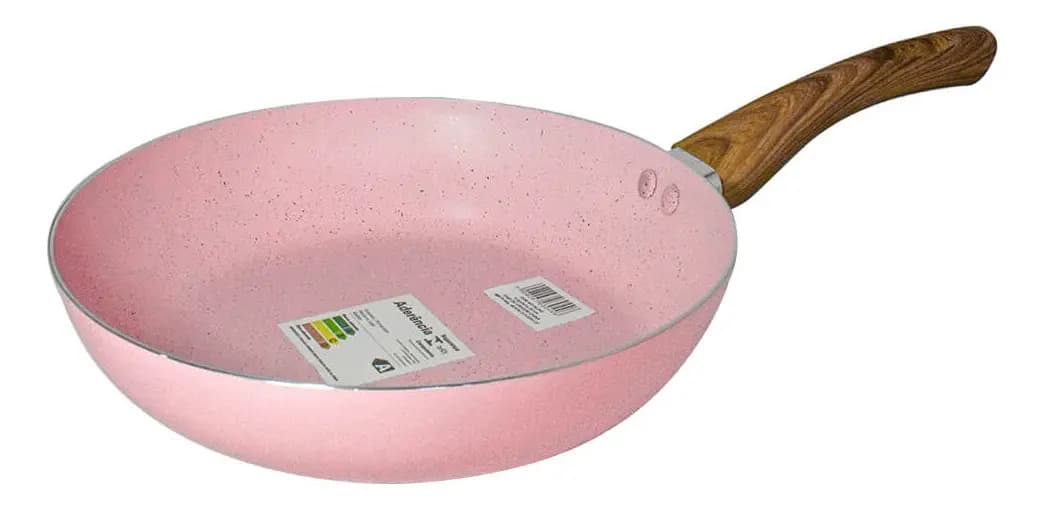 Frigideira Antiaderente Com Cerâmica Sahara Rosa 20cm