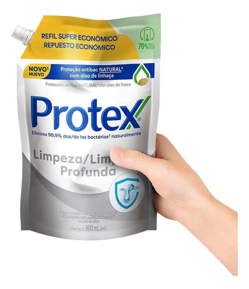 Refil Sabonete Líquido Protex Limpeza Profunda 900ml