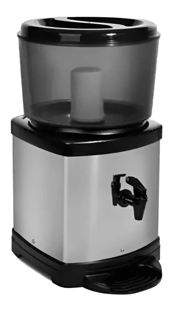Bebedouro Filtro Barro Inox Acquamar Preto 6,5l Água Natural Fumê