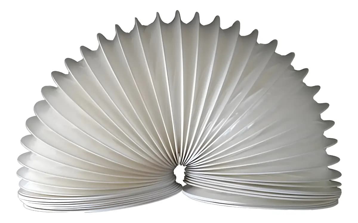 Duto Flexível Distak 150mm 2m PVC Para Exaustor Ventilação Coifa