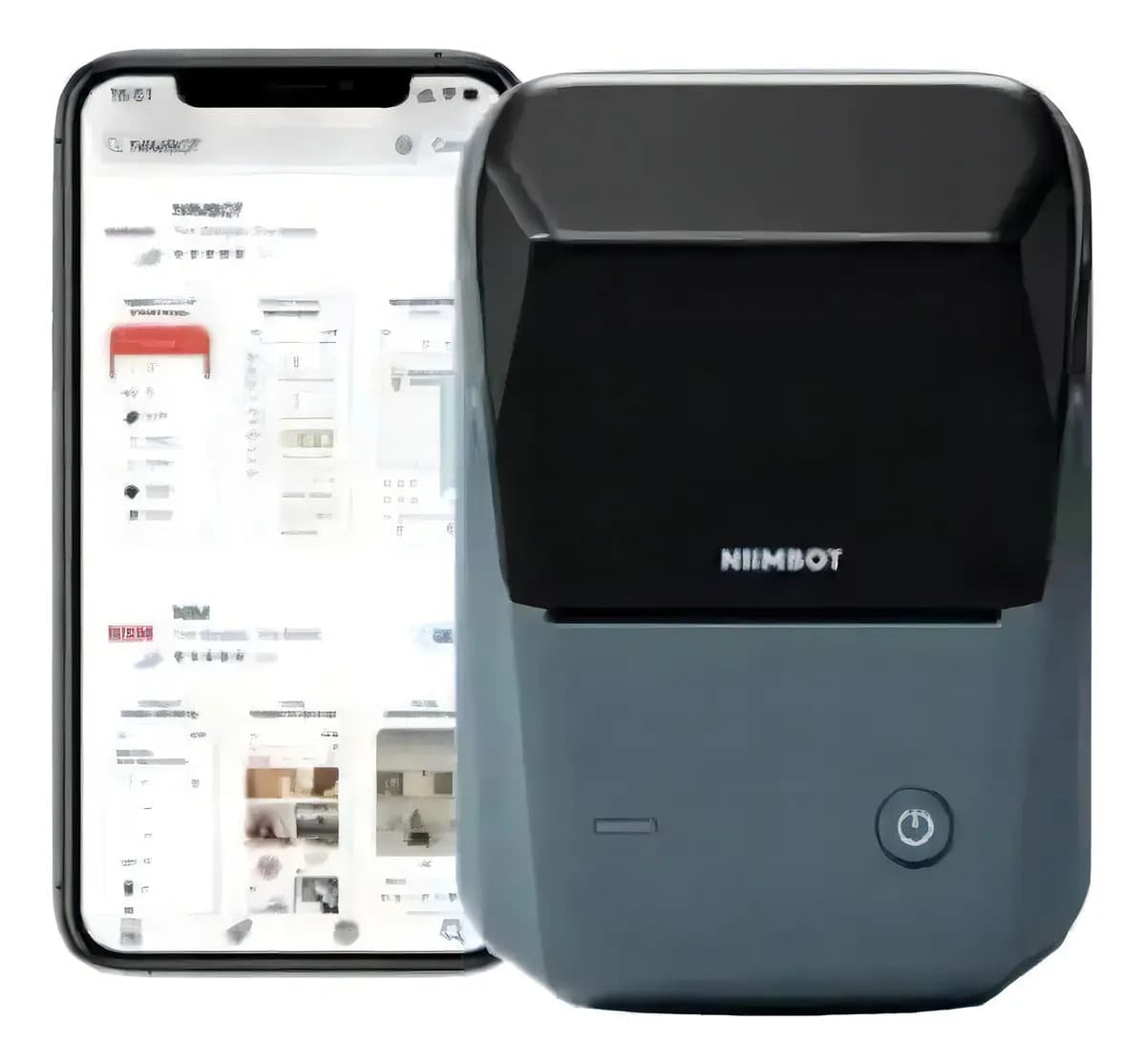 Mini Impressora de Etiquetas Niimbot B1 Cinza Bluetooth Wi-Fi