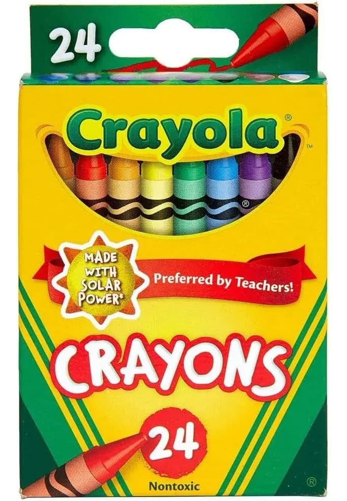 Giz De Cera Crayola 24 Unidades Multicor