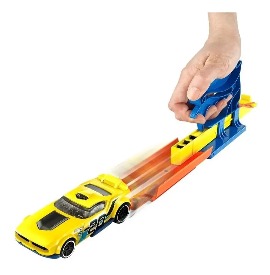 Pista Hot Wheels Lançador City Com Miniatura Original Mattel FTH84
