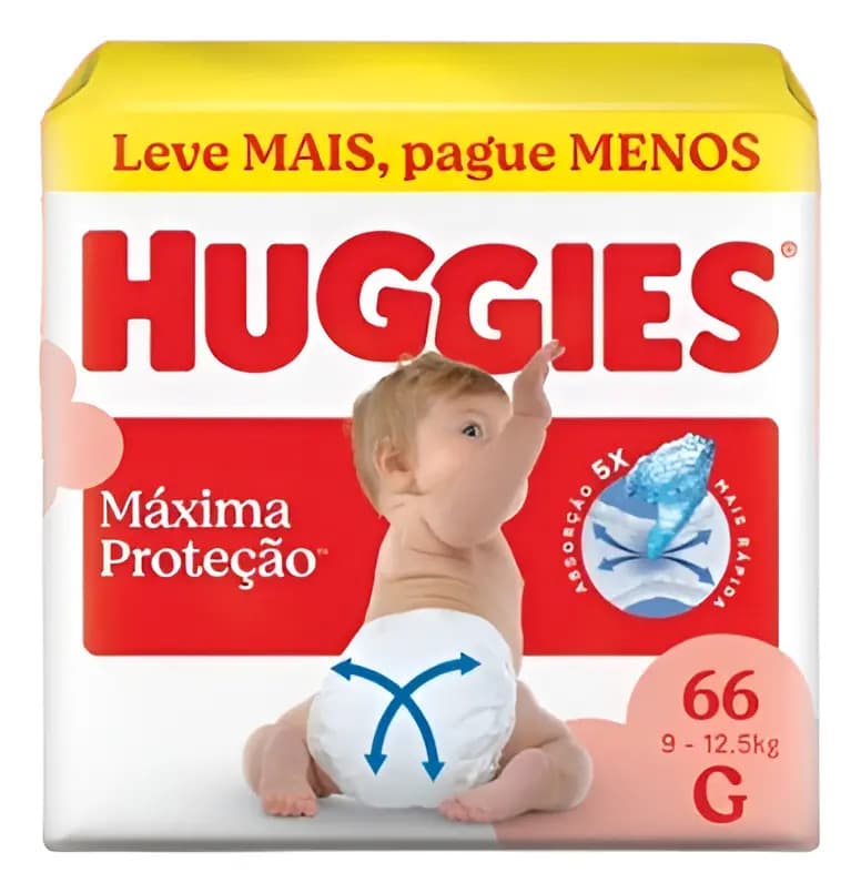 Fralda Huggies Supreme Care M C/ 66 Unidades Gênero Sem Gênero Tamanho Médio (m)
