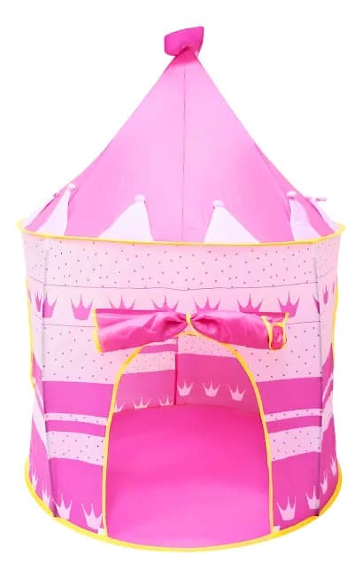 Barraca Infantil Dobrável Castelo Rosa DDG Modelo 75577