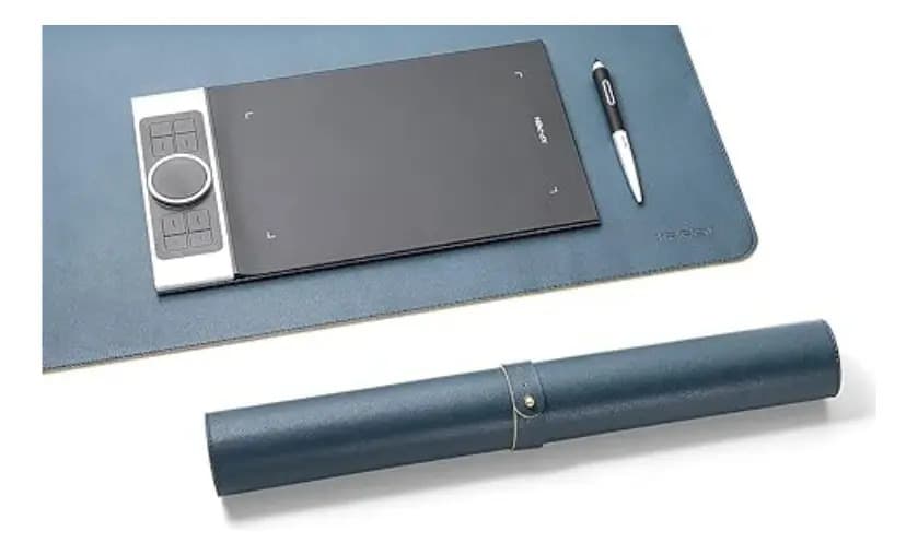 Deskpad Reversível XP-Pen 900x450mm Antiderrapante Azul Laranja ACP01M