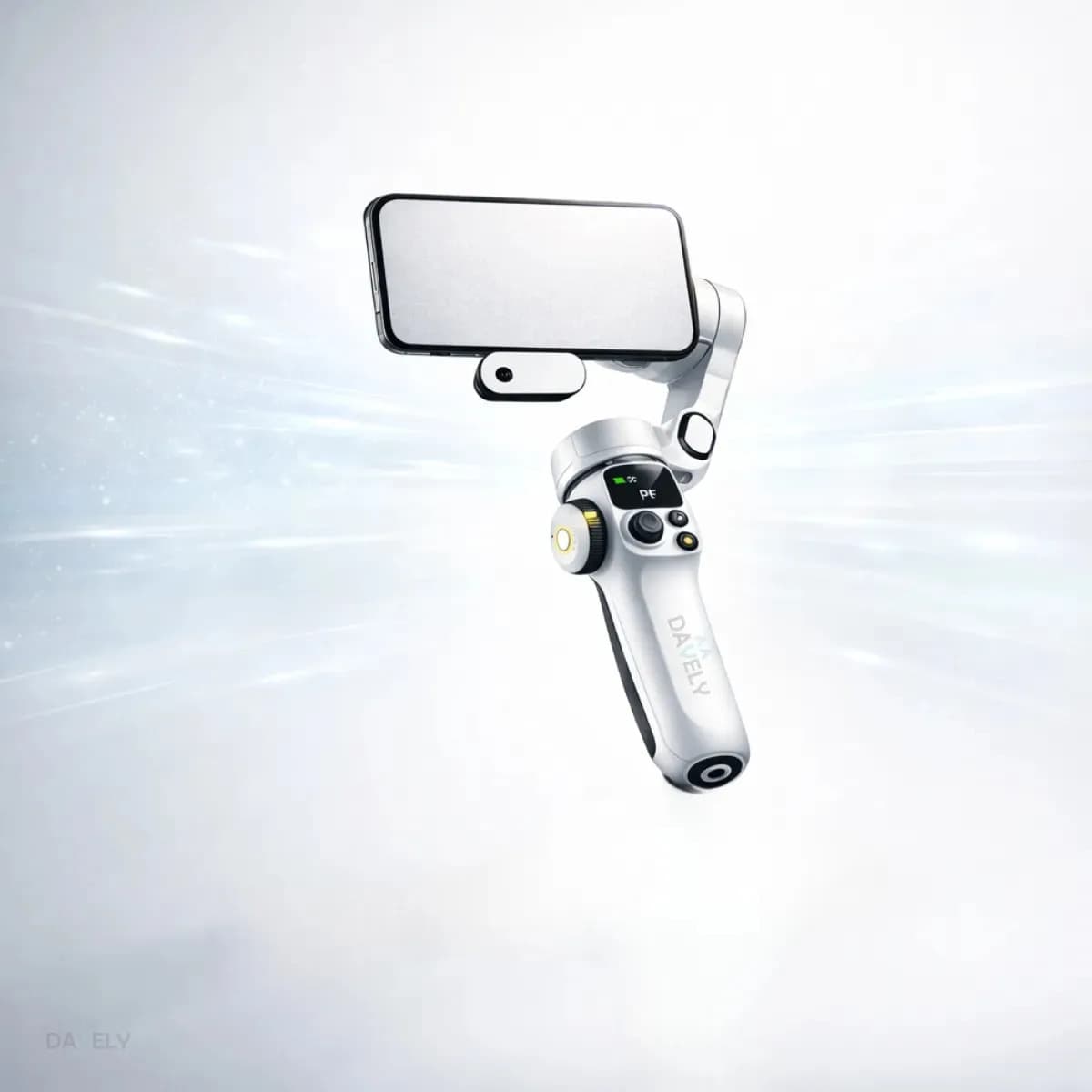Estabilizador Para Celular Com Tela Oled Magsafe E Rastreamento Inteligente Por Ia Estabilizador Gimbal Para Celular Profissional Com Tripé 3 Eixos Com Controle Marca Davely Branco