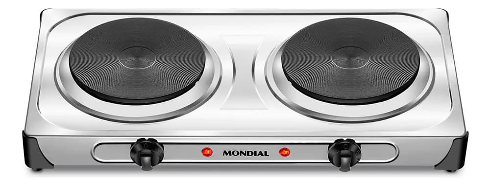 Fogão Elétrico Fast Cook Due Mondial Inox 2000w FE-03