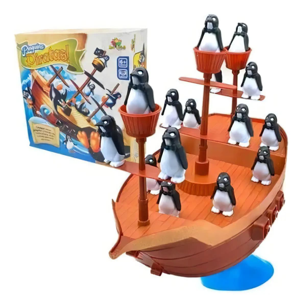 Jogo Infantil Navio Equilibrista Pinguim Barco Pirata