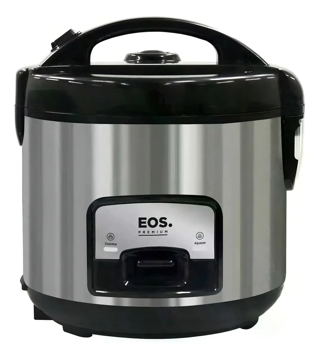 Panela Elétrica De Arroz Eos 10 Xicaras Inox Preta Clear Glass EPA10PI