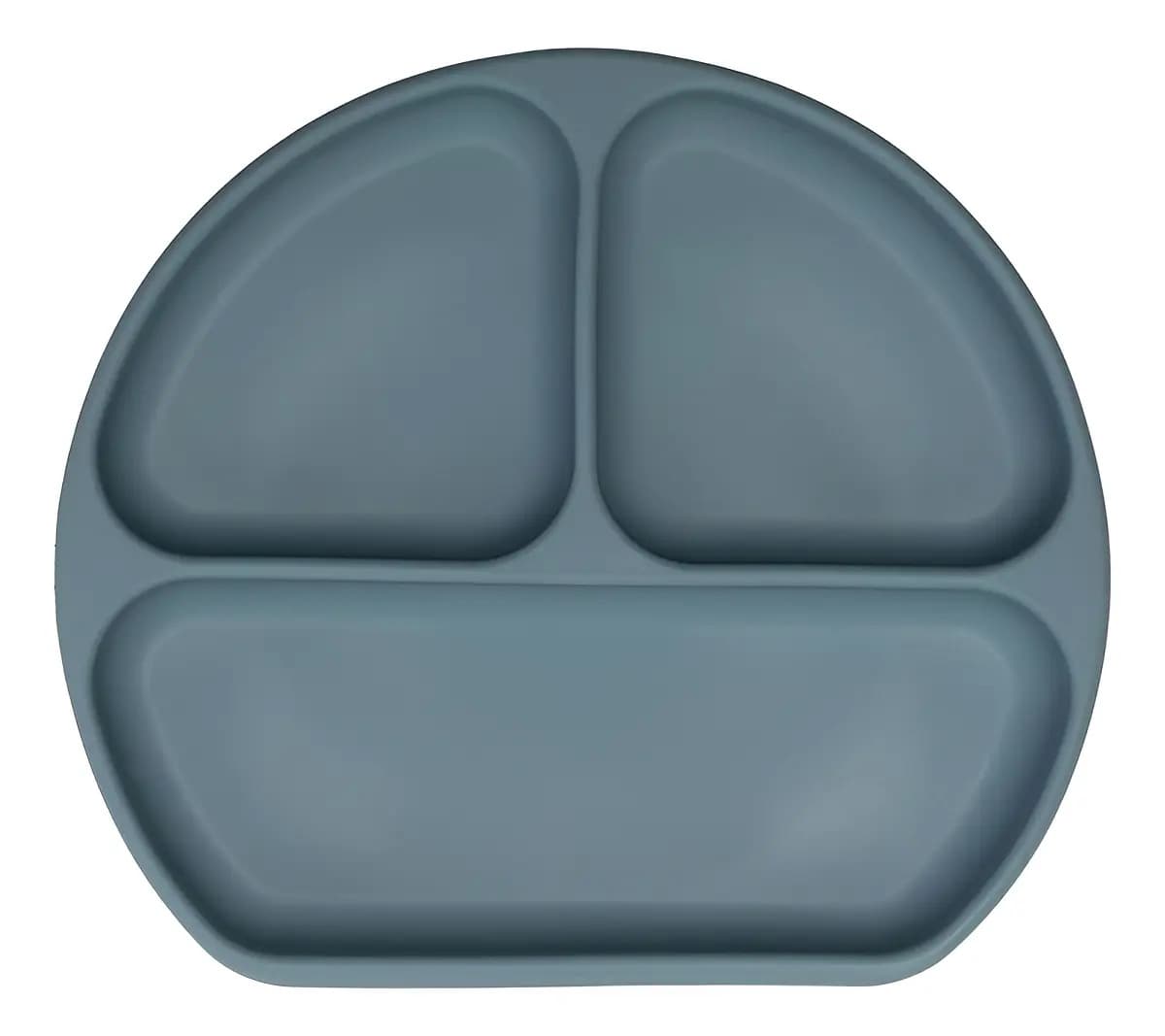 Prato De Silicone Infantil Piccolo - Infanti Cor Azul Lisa