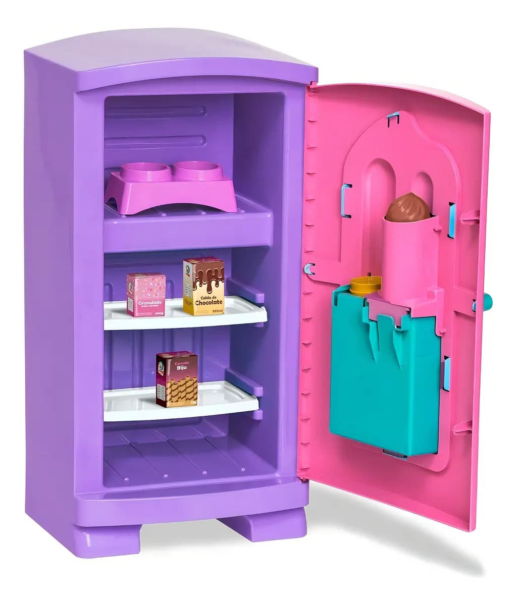 Geladeira Infantil Sweet Fantasy Cardoso Toys Faz Sorvete 48 cm
