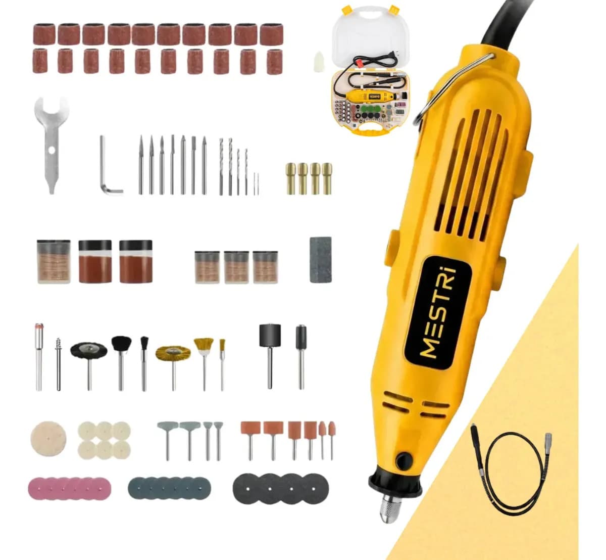 Kit Micro Retifica Ferramenta Rotativa 500w Com Acessórios 50-60hz 120 W