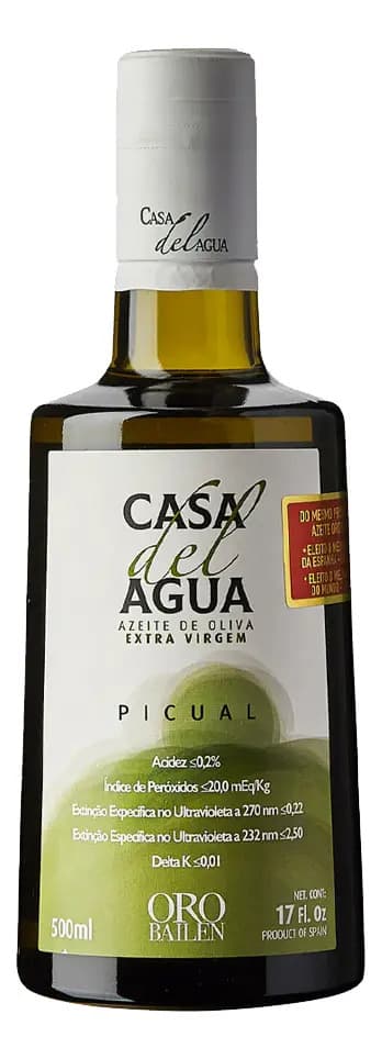 Azeite Espanhol Extra Virgem Oro Bailen Casa Del Agua 500ml