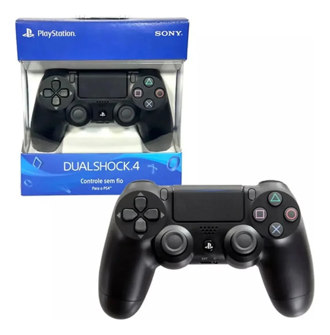 Controle Sem Fio Playstation Dualshock 4 Preto Ps4 Unica