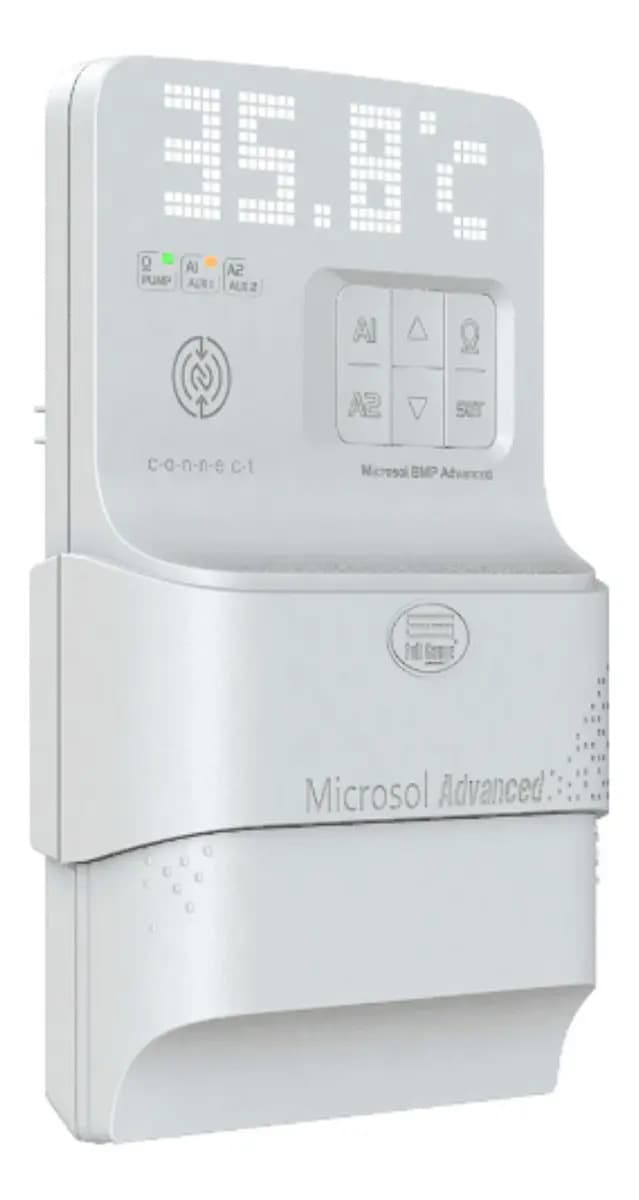 Controlador de Temperatura Solar Full Gauge Microsol BMP Advanced 230V Wi-Fi