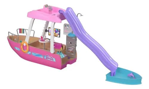 Barbie Barco Com Piscina E Toboágua - Mattel Hjv37
