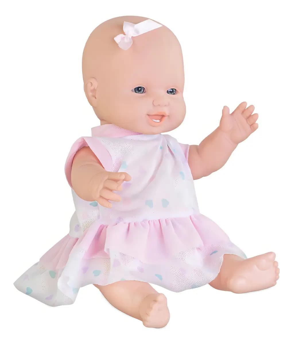 Boneca Dolly Milk Amorosa Primeira Consulta de 32cm para Crianças