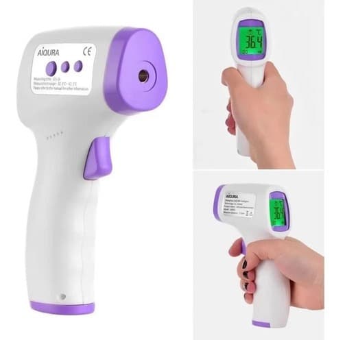 Termômetro Digital Infravermelho Aiqura Testa e Orelha Sem Contato