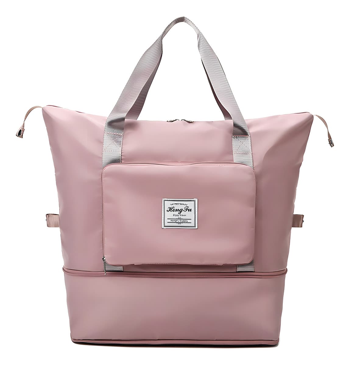 Bolsa Mala Viagem Academia Impermeável Expansiva Dobrável Cor Rose