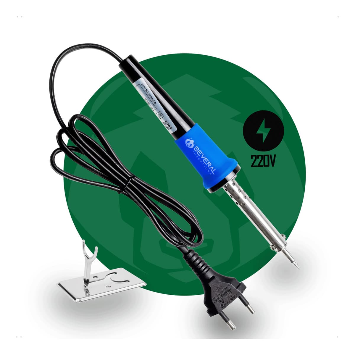 Ferro De Solda 60w Profissional Soldador Several Importados Ponta Fina Com Suporte 220 Volts