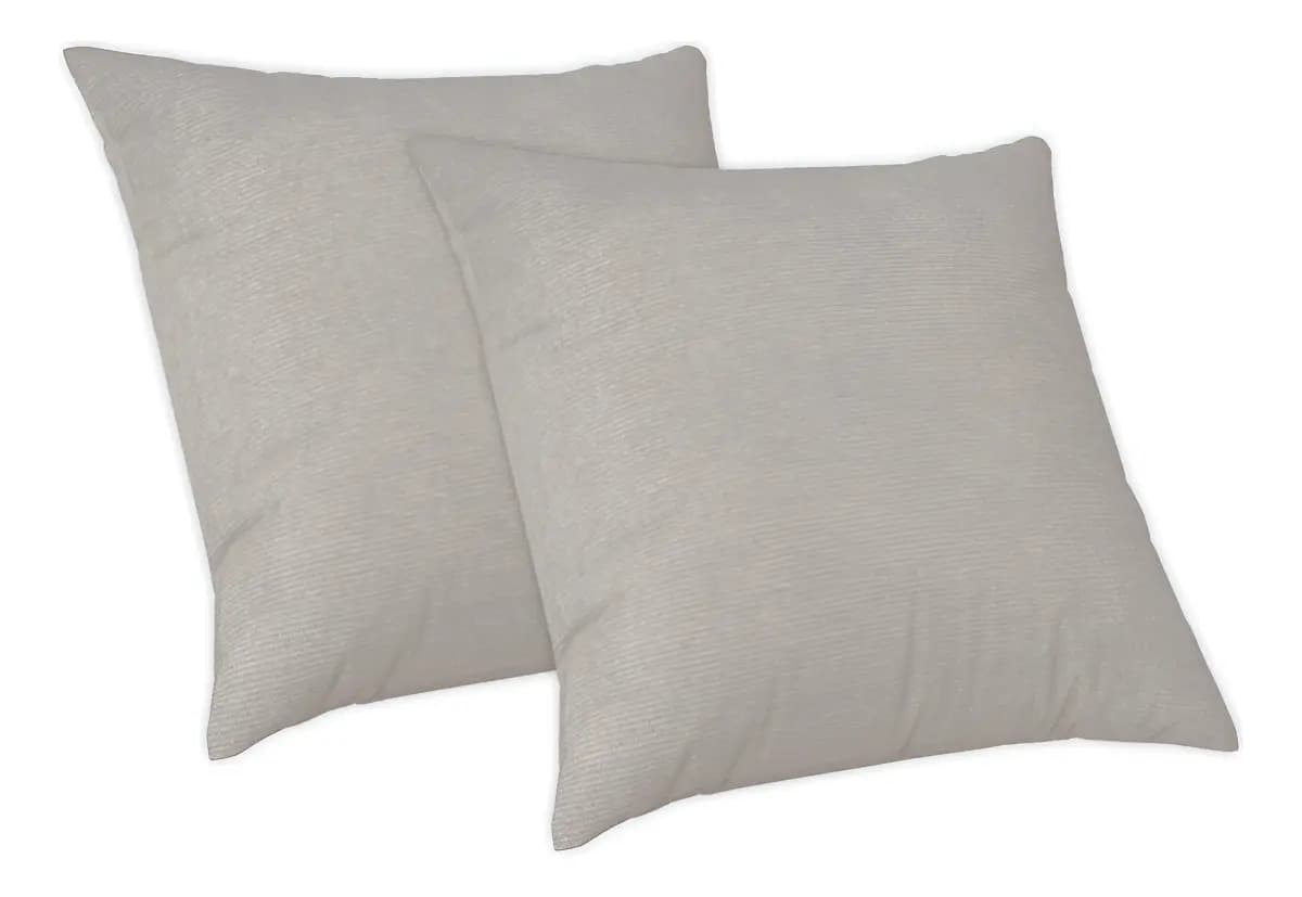 Kit 2 Capas De Almofadas Decorativa Suede 50x50cm Glamour Cor Avelã Lisa