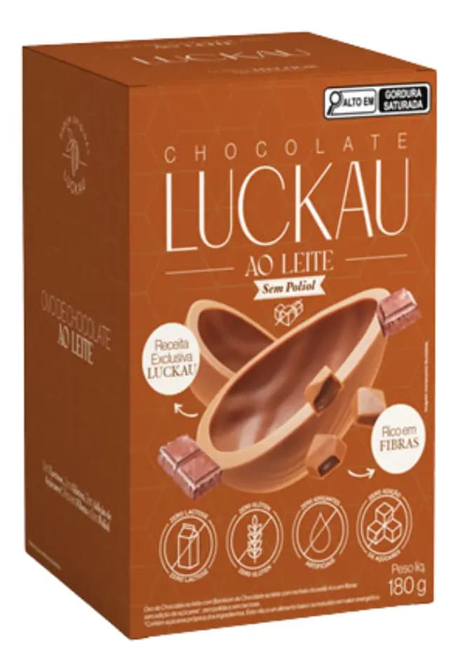 Ovo de Páscoa ao Leite Luckau Caixa Chocolate