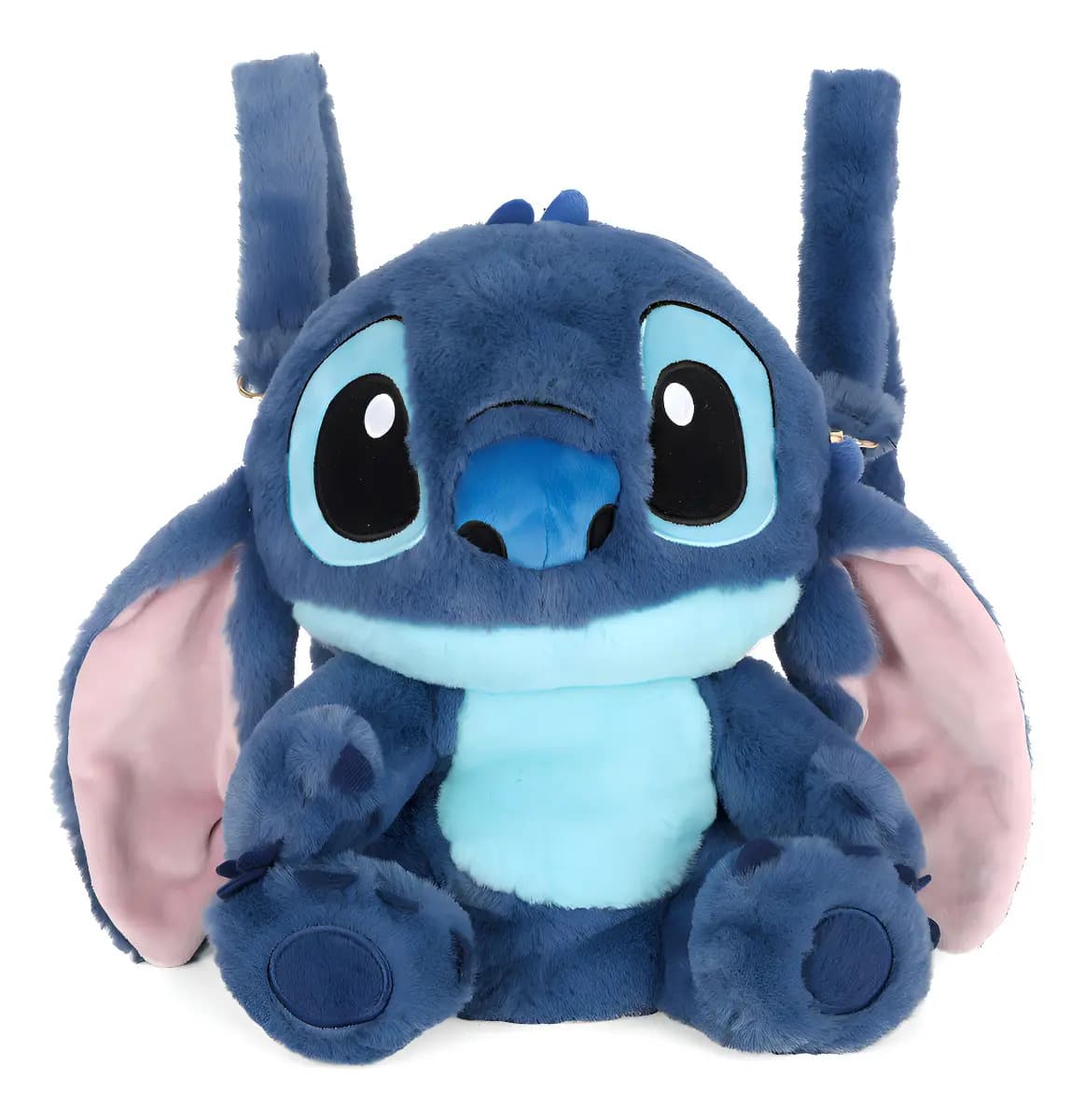 Pelúcia Stitch Grande 30cm Versátil 3em1 Antialérgico Disney Cor Azul